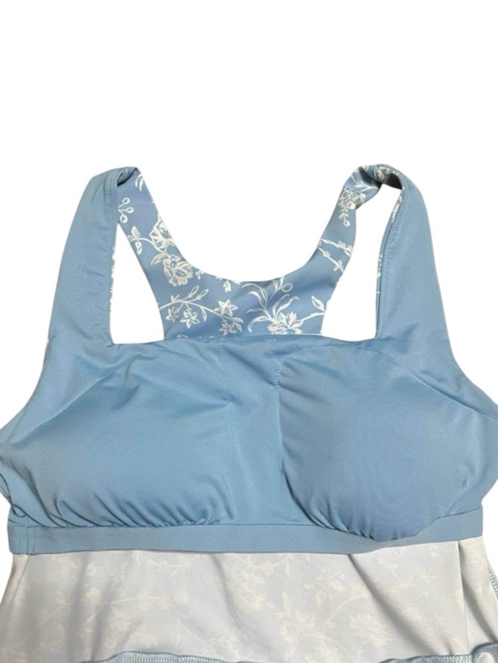 LAURA ASHLEY Floral Athleisure Dress in Light Blue Size XS -- Pickleball / Golf - Picture 4 of 8